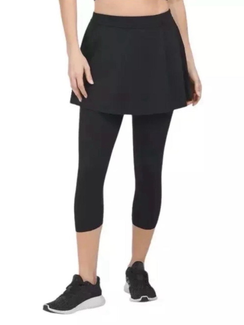 Spanx Black Skirted Leggings - Size Medium